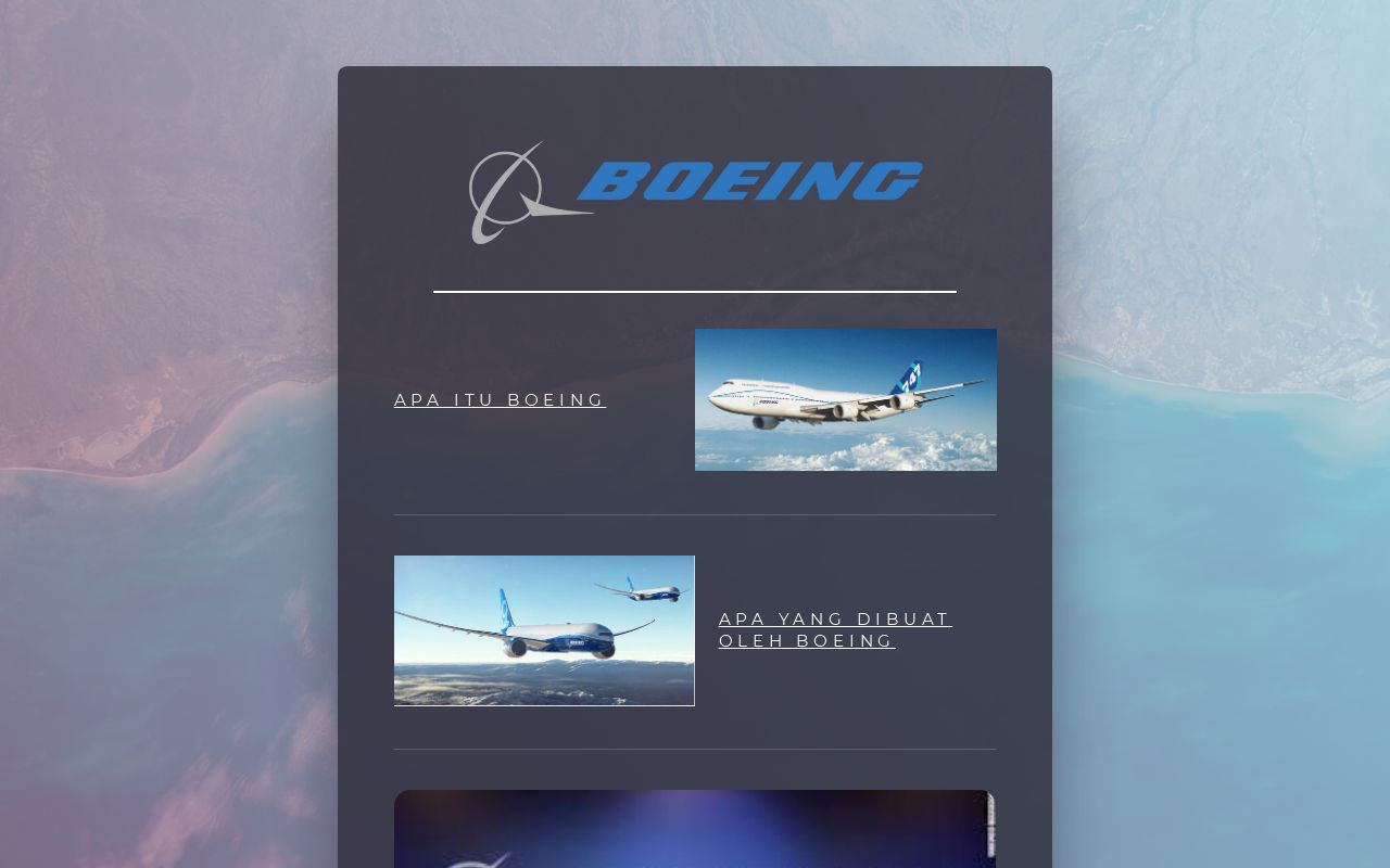Carrd profile picture for @boeing
